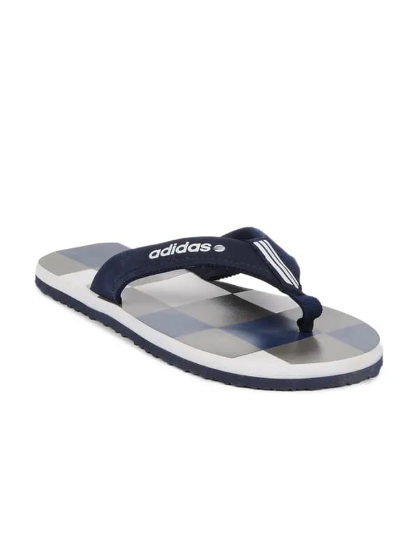 ADIDAS Men White Check Mens Flip Flops