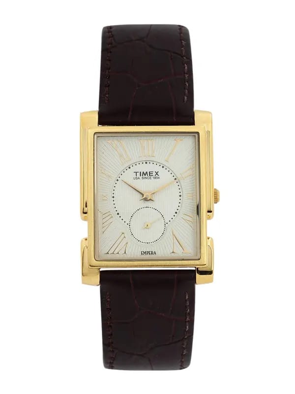 Timex Empera Men Gold Toned Dial Watch NL11