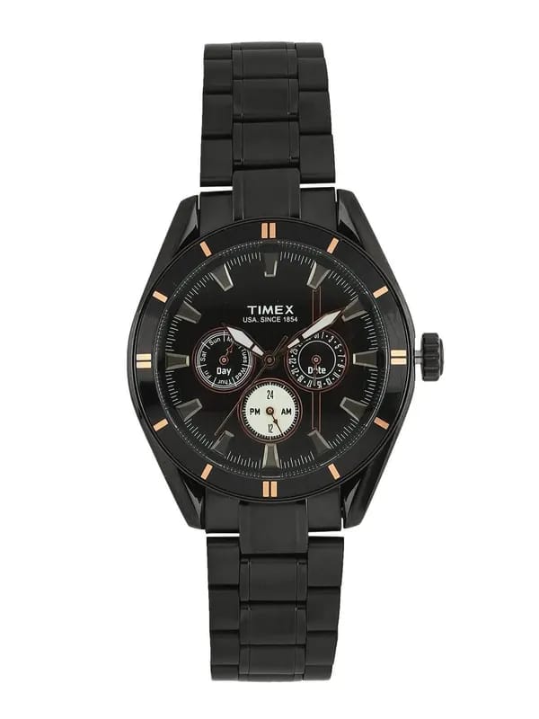 Timex Men Black Dial Chronograph Watch