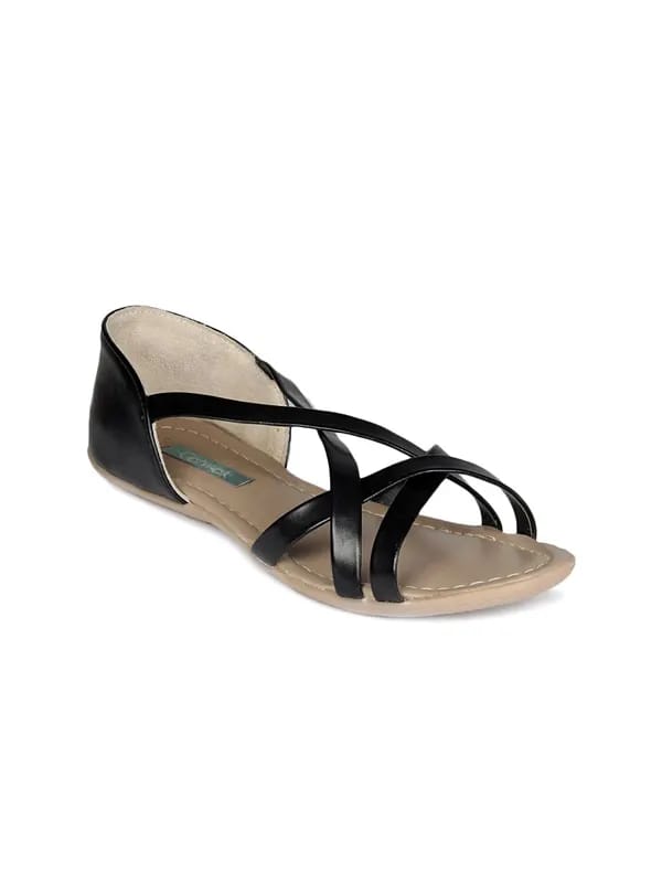 Catwalk Women Black Sandals