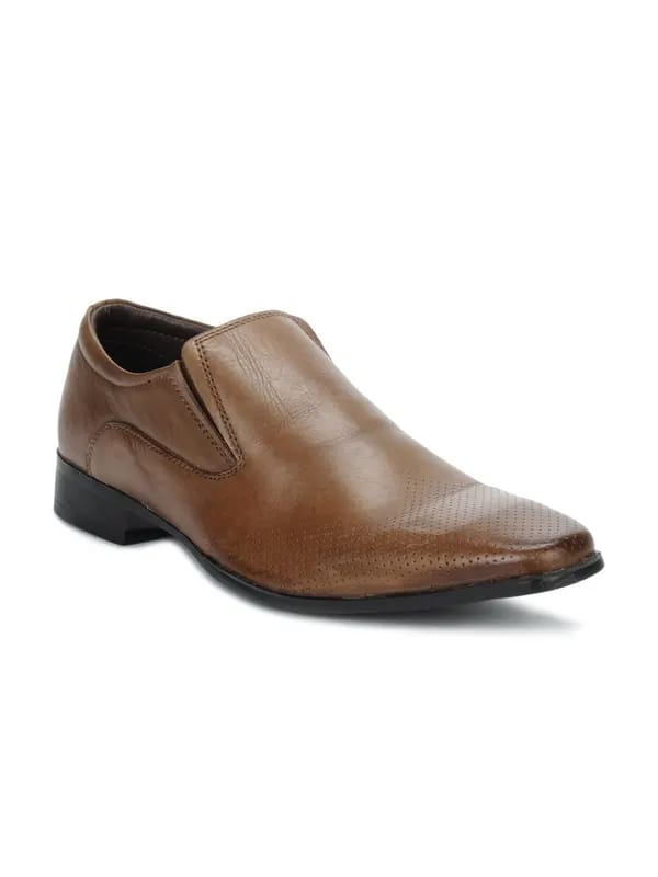 Franco Leone Men Brown Formal Shoes