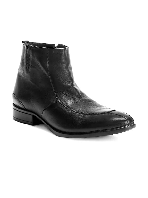 Franco Leone Men Black Formal Shoes