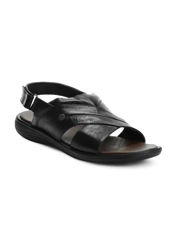 Franco Leone Men Black Sandals