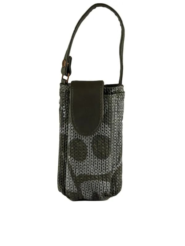 Baggit Women Grey Doodle Jhuti Mobile Pouch