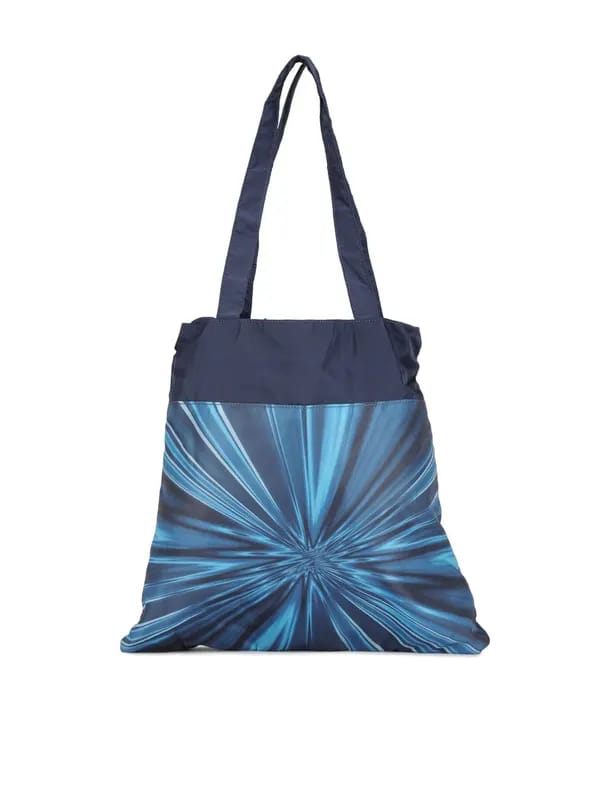 Baggit Blue Printed Tote Bag