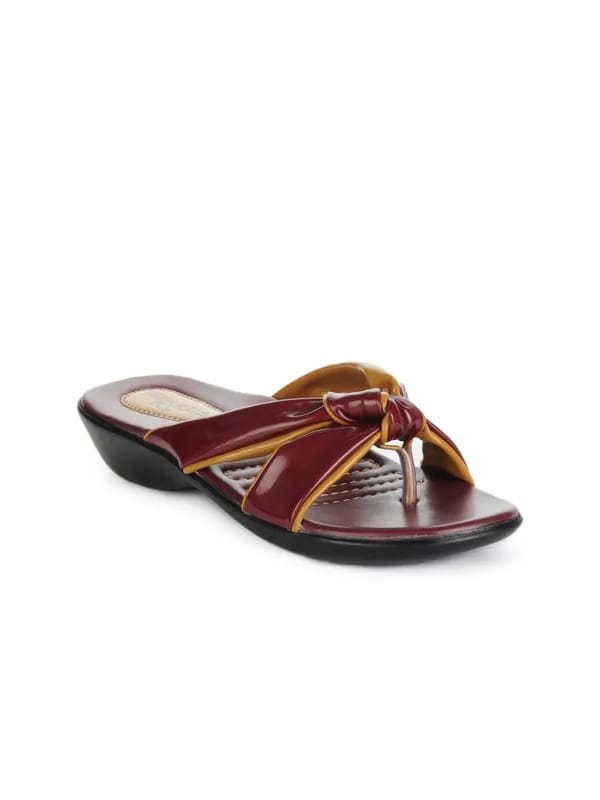 Portia Women Maroon Flats