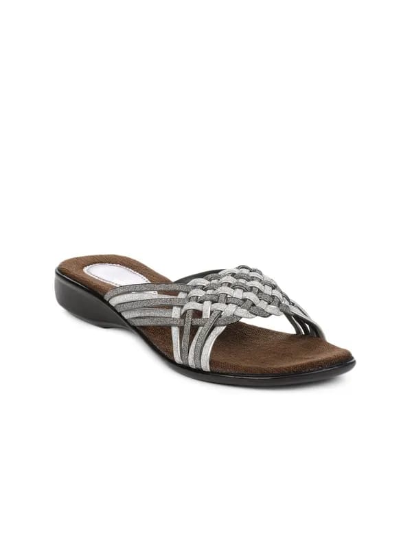 Portia Women Silver Flats