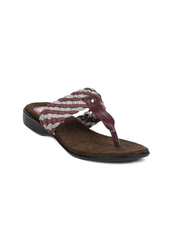 Portia Women Maroon Flats