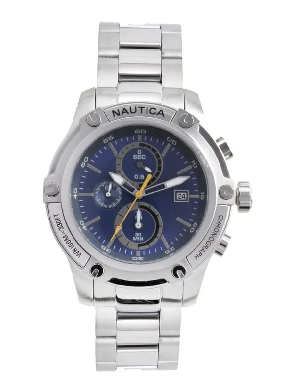 Nautica Men Blue Dial Chronograph Watch
