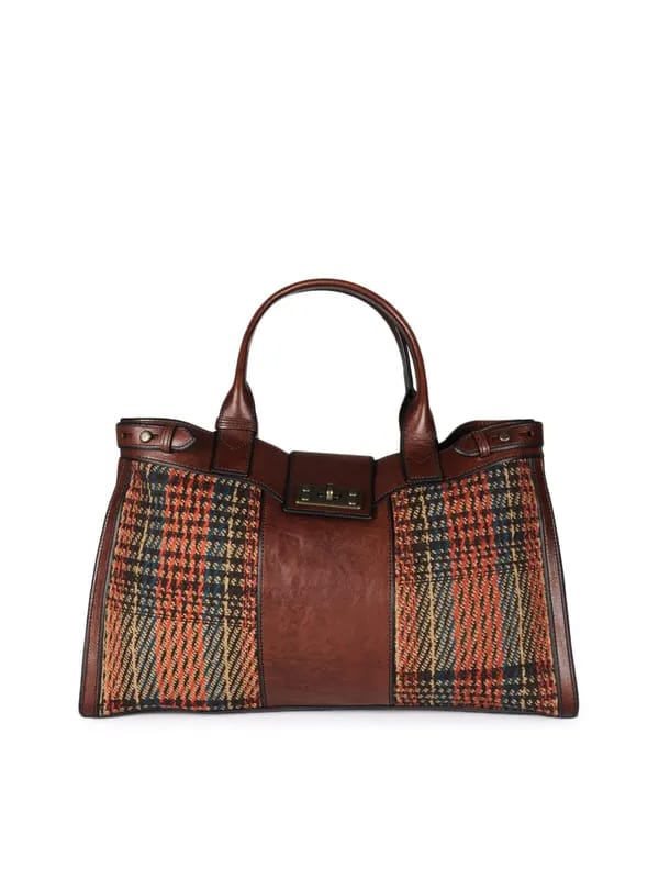 Fossil Women Brown Handbag