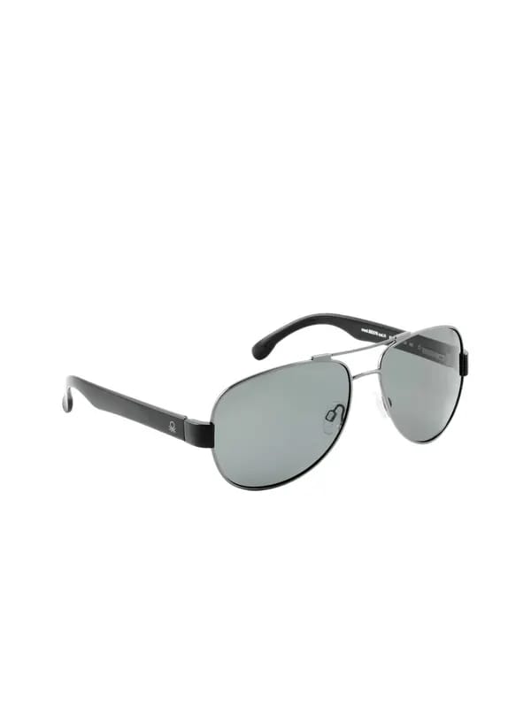 United Colors of Benetton Men Black Sunglasses