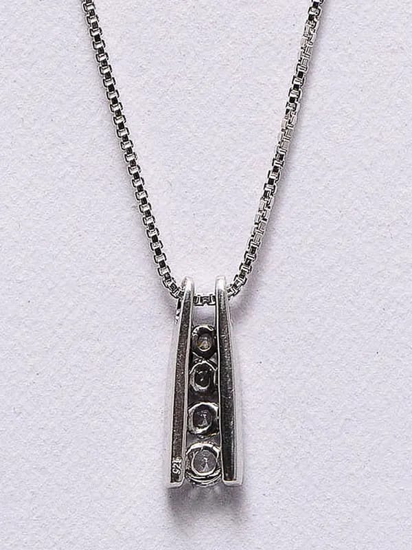 Lucera Women Silver Pendant with Chain