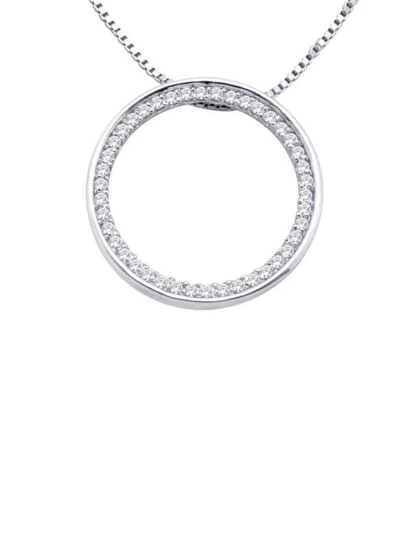 Lucera Women Silver Pendant with Chain