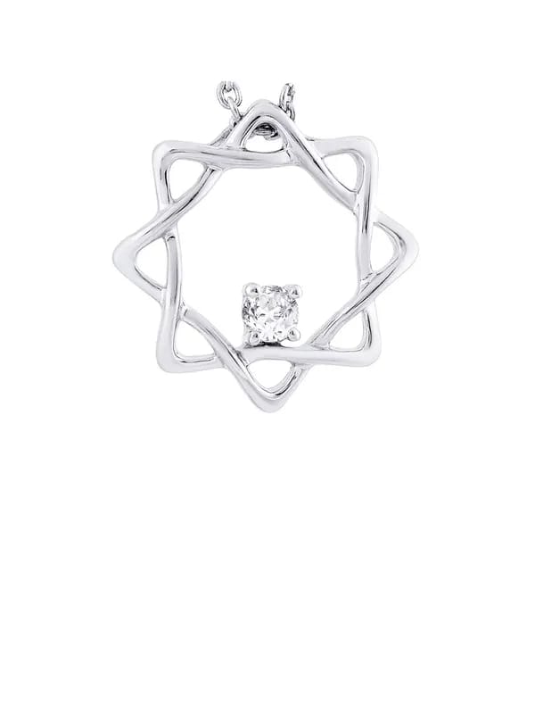 Lucera Women Silver Pendant with Chain