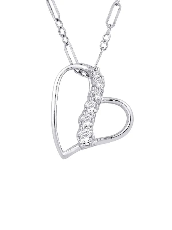 Lucera Women Silver Pendant with Chain