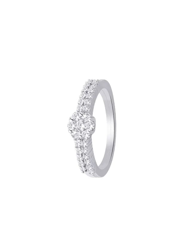 Lucera Women Set of Two Silver Rings