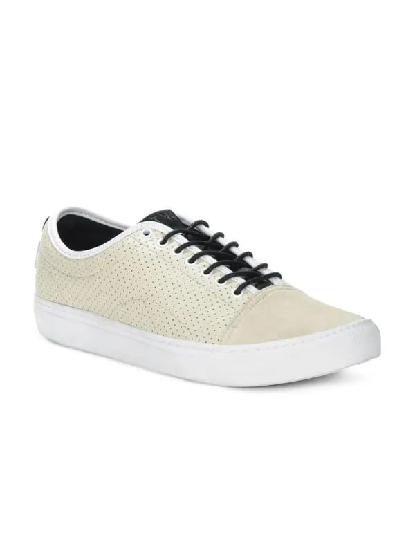 Vans Men Cream Larkin Shoes