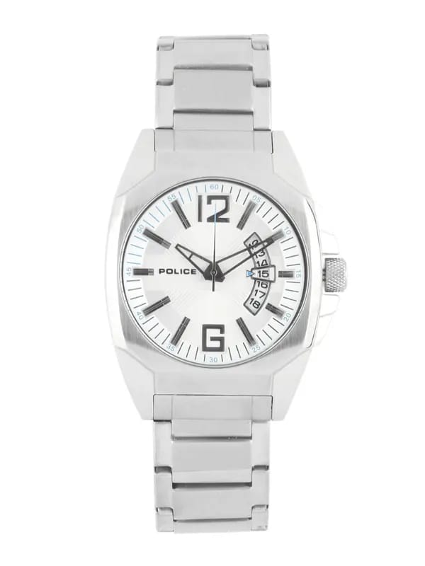Police Men Sliver-Toned Dial Watch PL12897JS-04M