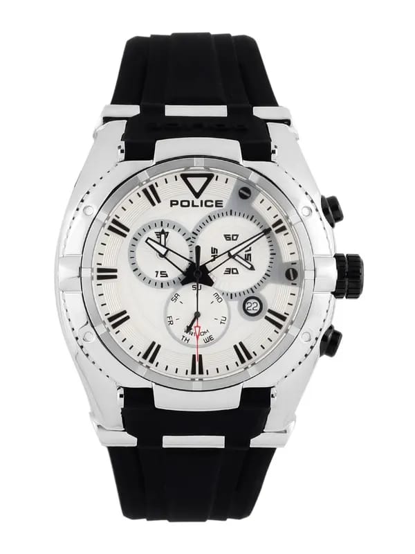 Police Men White Dial Chronograph Watch PL13092JS-04