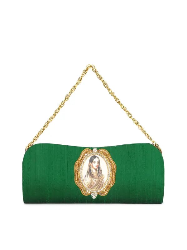 Rocia Women Green Clutch