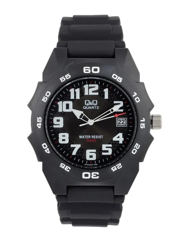 Q&Q Men Gents ANALOG Black Watches