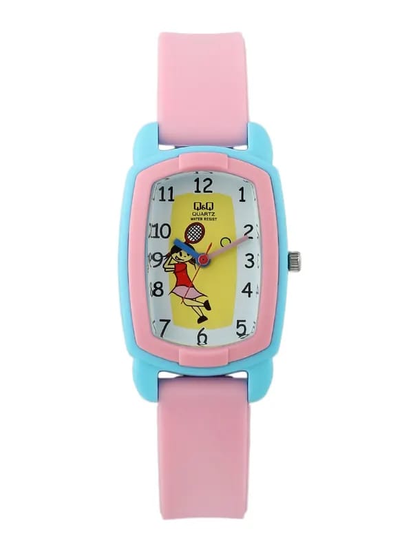 Q&Q Kids Girls White Dial Analog Watch