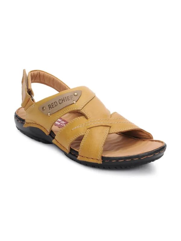 Red Chief Men Tan Sandals