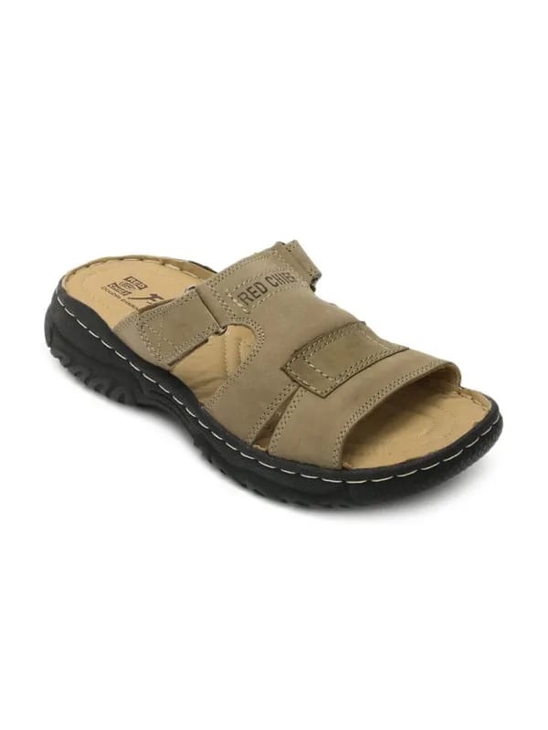Red Chief Men Khaki Sandals