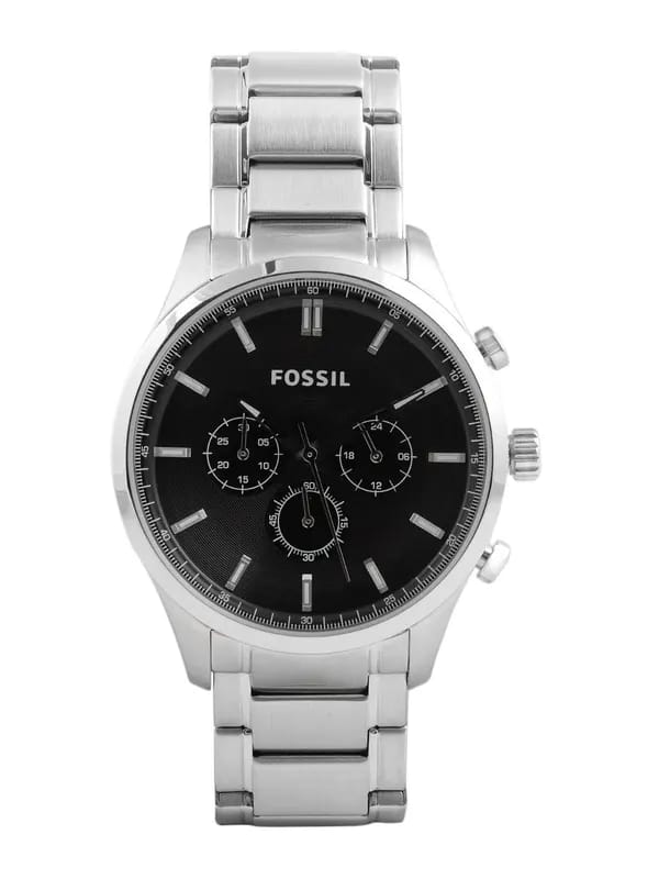 Fossil Men Black Dial Chronograph Watch FS4636