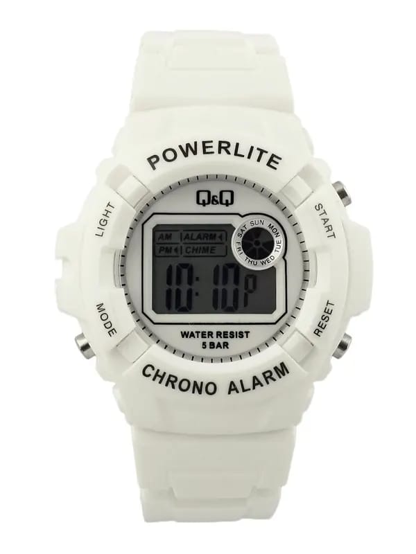 Q&Q Men White Digital Watch