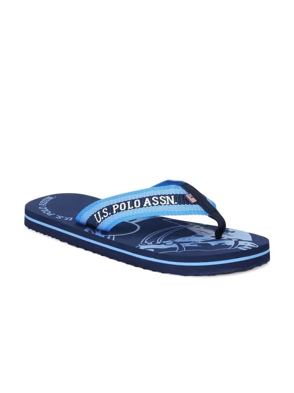 U.S. Polo Assn. Men Navy Blue Flip Flops