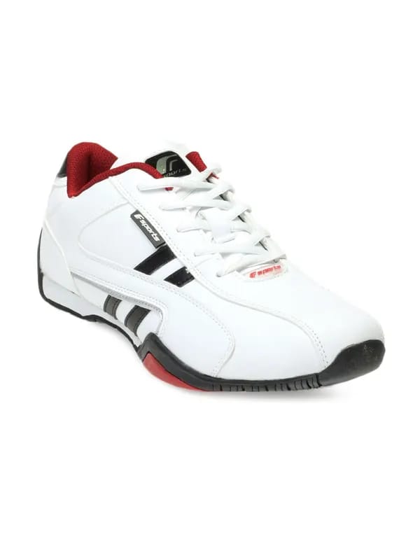 F Sports Men White Velocity Sports Shoes
