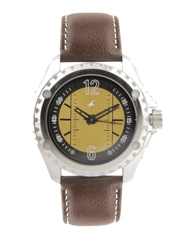 Fastrack Men Golden Dial Watch