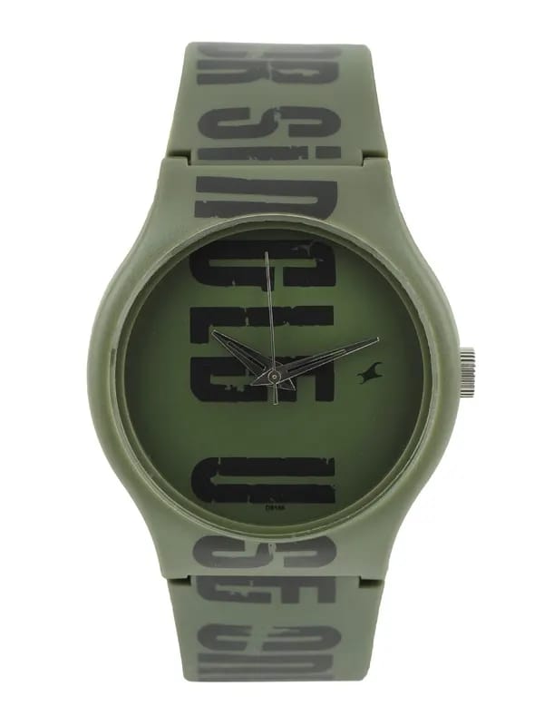 Fastrack Men Green Dial Watch