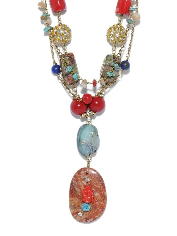 Ivory Tag Women Radical Being Multicolour Necklace