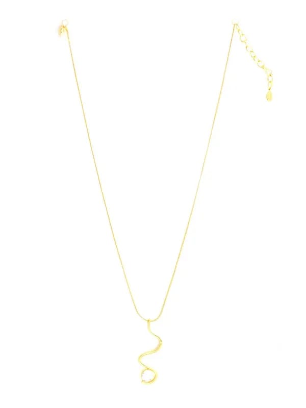 Estelle Women Gold Pendant with Chain