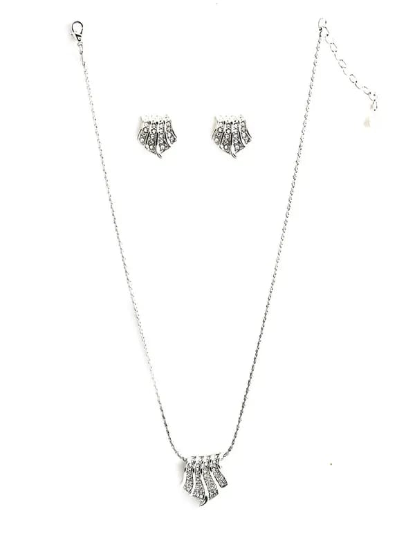 Estelle Women Silver Earring & Pendant Set