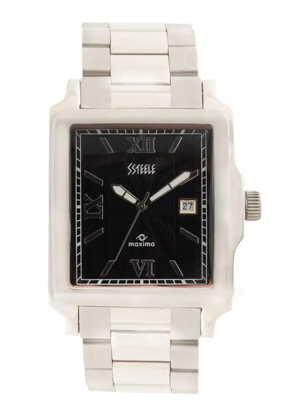 Maxima Men Black Dial Watch
