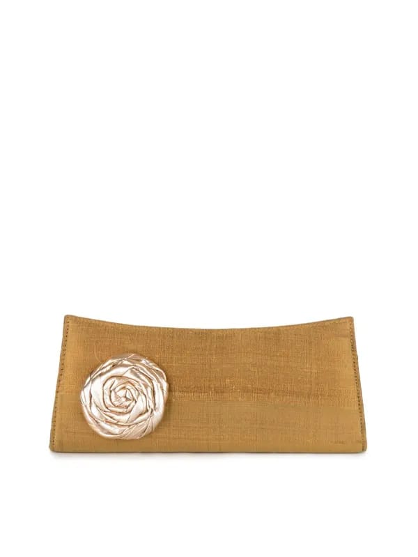 Pitaraa Women Golden Clutch