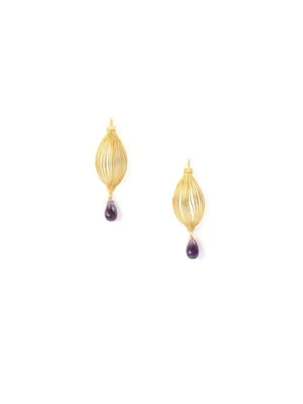 Rreverie Golden Earrings