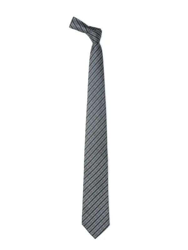 Hakashi Men Black Silk Tie