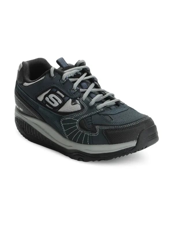 Skechers Men Black & Navy Blue Sports Shoes