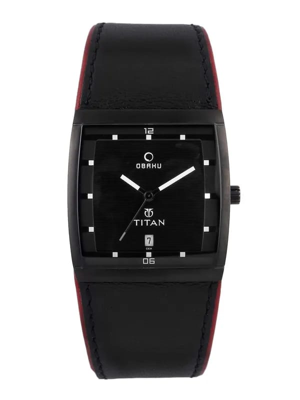 Titan Men Black Dial Watch