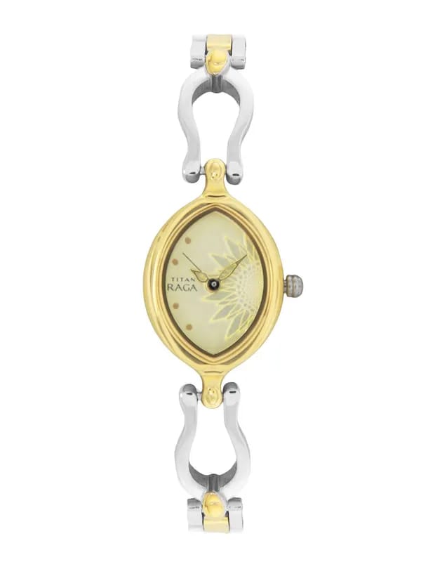 Titan Raga Women Gold Dial Watch