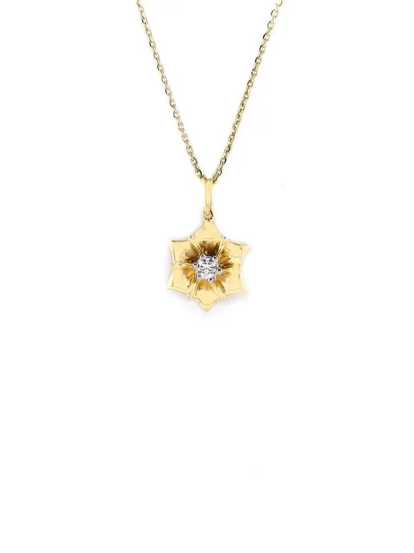 Lucera Gold Plated Pendant With Chain