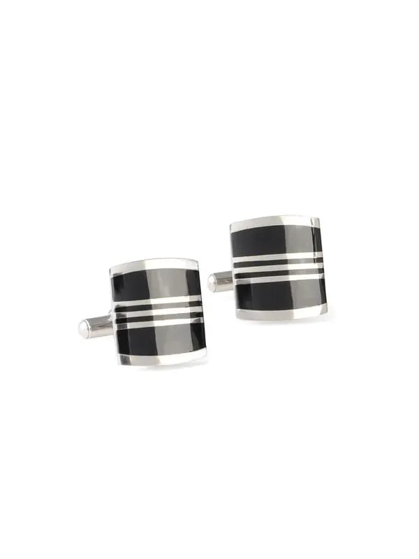 Revv Men Black Cufflinks
