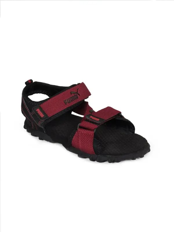 Puma Women Black & Red Apex Sports Sandals