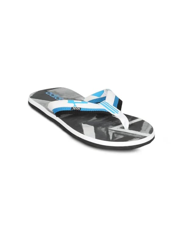 ADIDAS Men's Lucent Print White Flip Flop
