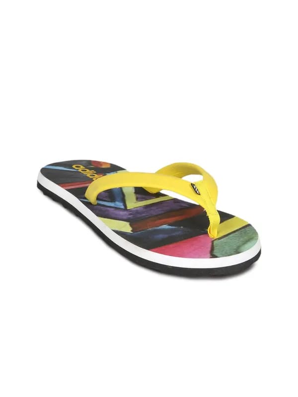 ADIDAS Women's Lucent Print White Flip Flop