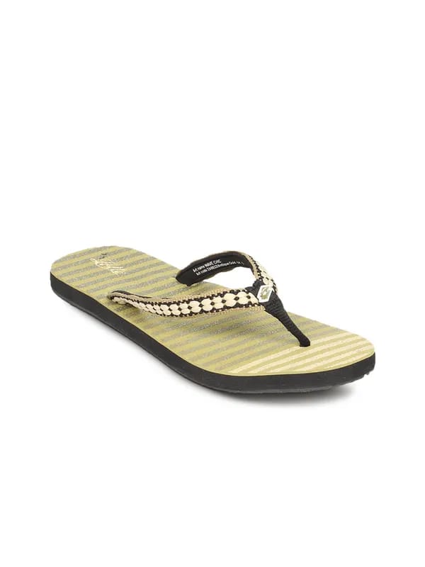 Lotto Women's Wave Chic Beige Grey Flip Flop